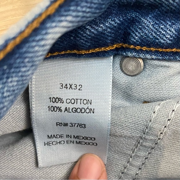 Perry Ellis America Baggy Carpenter Jeans Men’s Size 34x31.5” Blue Work Denim - Picture 8 of 8